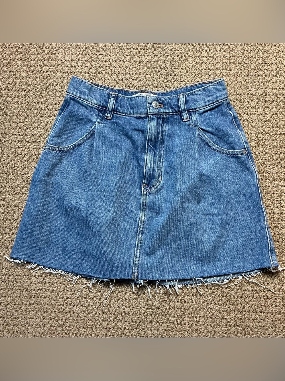 Free People Jean Skirt